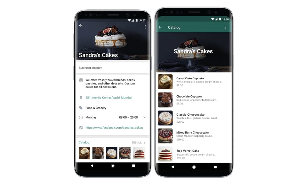 catalogo whatsapp business